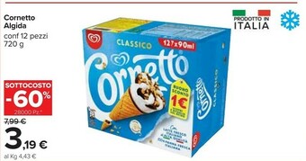 Carrefour Algida Cornetto offerta