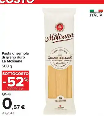Carrefour Mutti La Molisana Pasta Di Semola Di Grano Duro offerta