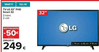 Carrefour LG TV 32" FHD Smart 32 offerta