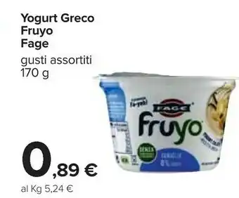 Carrefour Fage Fruyo Pesca 170 G(ml) offerta