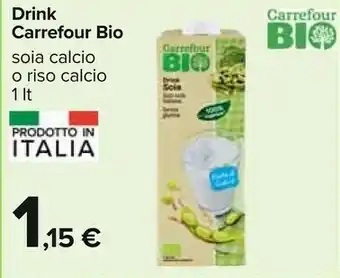 Carrefour Carrefour - Drink Soia Bio 1000 G(ml) offerta
