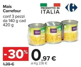 Carrefour Carrefour Mais offerta