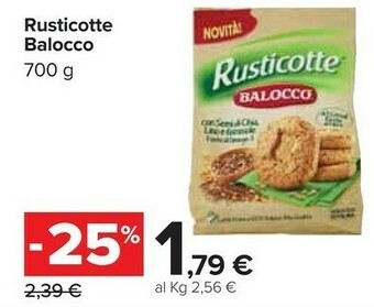 Carrefour Balocco Rusticotte offerta