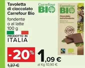 Carrefour Carrefour - 74% Cacao Ecuador Tavoletta Di Cioccolato Fondente Selection 100 G(ml) offerta