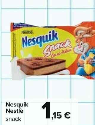 Carrefour Nestlè Nesquik Snack offerta