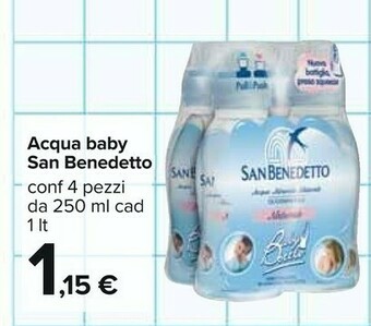 Carrefour San Benedetto Acqua Baby offerta