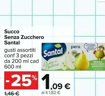 Carrefour Santal - Succo Di Pera offerta