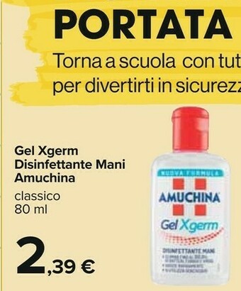 Carrefour Amuchina Gel Xgerm Disinfettante Mani offerta