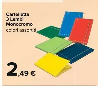 Carrefour Cartelletta 3 Lembi Monocromo offerta