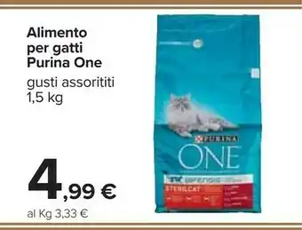 Carrefour Purina One Alimento Per Gatti 1500 G offerta