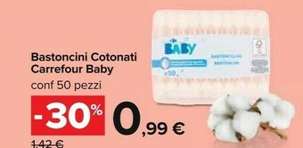 Carrefour Carrefour Bastoncini Cotonati Baby offerta