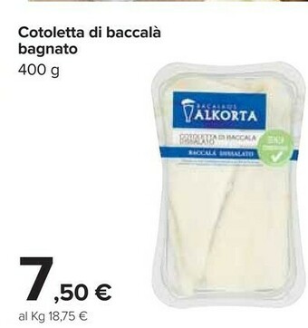 Carrefour Cotoletta Di Baccala Bagnato offerta