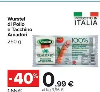 Carrefour Amadori Wurstel Di Pollo E Tacchino offerta