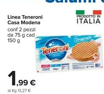 Carrefour Casa Modena Teneroni L'Originale 150 G(ml) offerta