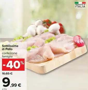 Carrefour Sottilissime Di Pollo offerta