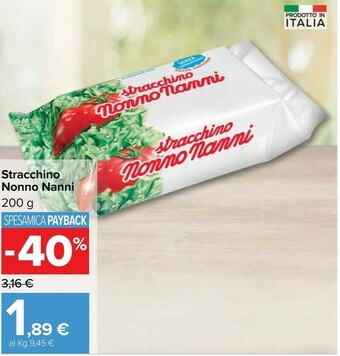 Carrefour Nonno Nanni Stracchino offerta