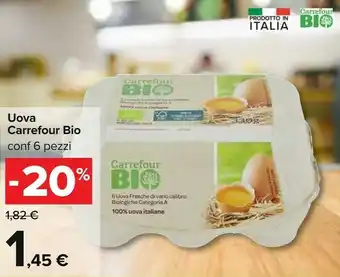 Carrefour Carrefour Uova Bio offerta