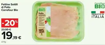 Carrefour Carrefour Fettine Sottili Di Pollo offerta