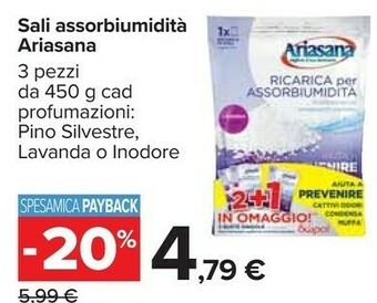 Carrefour Ariasana Sali Assorbiumidita offerta