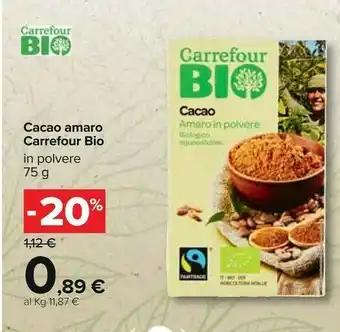 Carrefour Carrefour - Cacao Amaro offerta