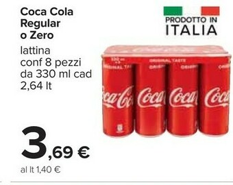 Carrefour Coca-Cola - Coca-Cola 330 G(ml) offerta