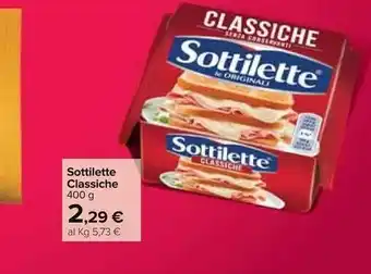 Carrefour Mondelez - Sottilette Le Originali Classiche 400 G(ml) offerta
