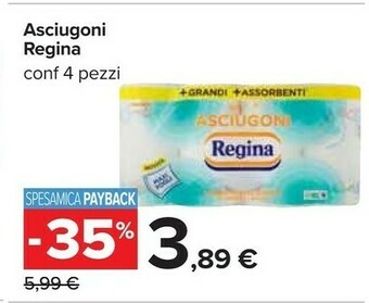 Carrefour Regina Asciugoni 4 Pezzi offerta