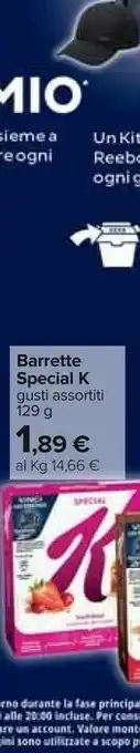 Carrefour Kelloggs Kellogg's Special K Barrette offerta