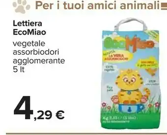 Carrefour Ecomiao Lettiera 5000 Ml offerta
