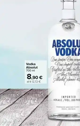 Carrefour Absolut Vodka 0,7 L 40% offerta