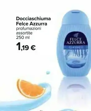 Carrefour Felce Azzurra Doccia Classico Corpo 250ml Doccia Gel offerta