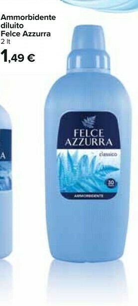 Carrefour Felce Azzurra Ammorbidente Diluito offerta