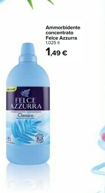 Carrefour Felce Azzurra Ammorbidente Concentrato offerta