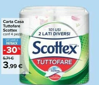 Carrefour Scottex Carta Casa Tuttofare offerta