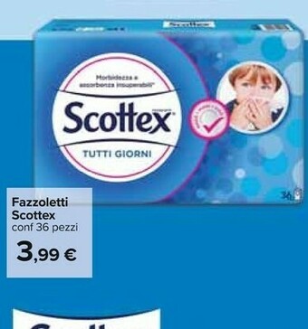 Carrefour Scottex Fazzoletti offerta