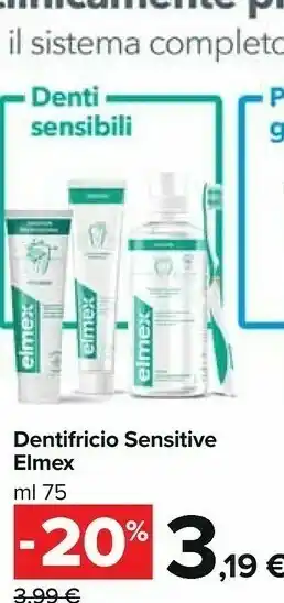 Carrefour Market Elmex Dentifricio Sensitive offerta