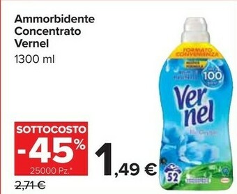Carrefour Market Vernel Ammorbidente Concentrato offerta