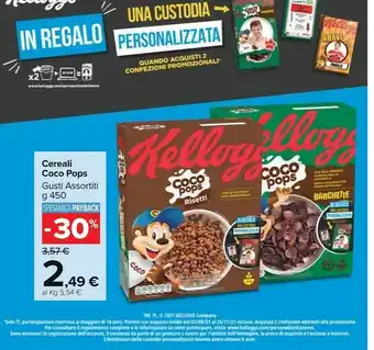 Carrefour Kellogg's - Coco Pops 450 G(ml) offerta