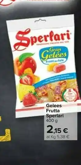 Carrefour Sperlari Gran Gelèes Frutti Del Sole Assortite Alla Frutta offerta