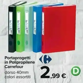 Carrefour Carrefour Portaprogetti In Polipropilene offerta