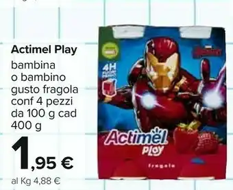Carrefour Danone Actimel Play offerta