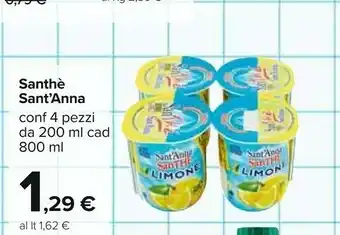 Carrefour Sant'anna SanThè Pesca 200 G(ml) offerta