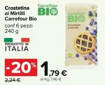 Carrefour Carrefour Crostatina Ai Mirtilli offerta