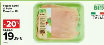 Carrefour Carrefour Bio Fettine Sottili offerta