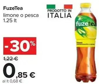 Carrefour Fuze Tea - Limone Con Una Nota Di Lemongrass 1250 G(ml) offerta