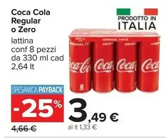 Carrefour Coca Cola Regular O Zero offerta