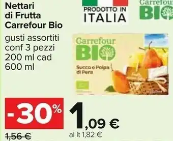 Carrefour Carrefour Bio Nettari Di Frutta offerta