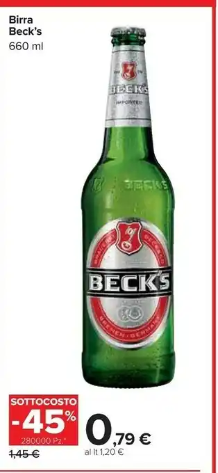 Carrefour Beck's - Beck's 660 G(ml) offerta