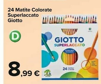 Giotto Superlaccato - Astuccio 24 Pastelli Colorati