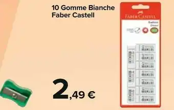 Carrefour Faber castel 10 Gomme Bianche offerta